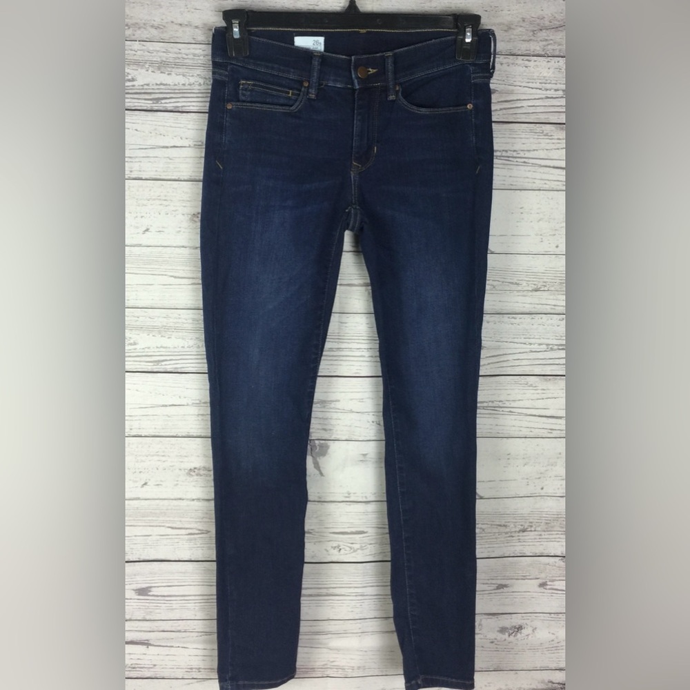 Gap 1969 Women’s Santa Cruz Blue 5-Pocket Mid Rise Stretch Legging Jeans